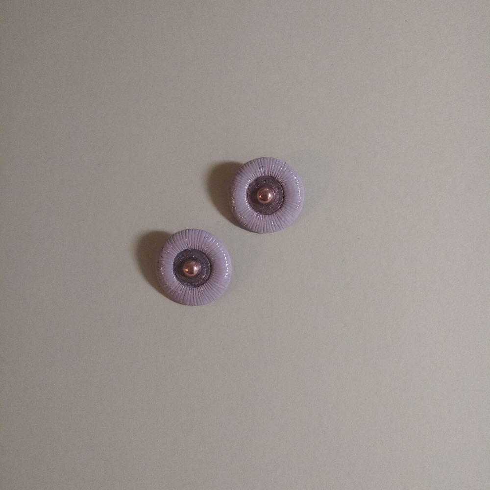 Large Handmade Iris Studs
